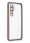 Mey İthalat®   Mi Note 10 Lite Kılıf Miami Şeffaf Silikon - Açık Mor