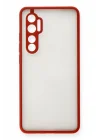 Mey İthalat®  Xiaomi Mi Note 10 Lite Kılıf Montreal Silikon Kapak - Kırmızı