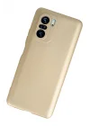 Mey İthalat®  Xiaomi Poco F3 Kılıf First Silikon - Gold