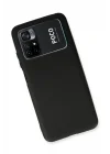 Mey İthalat®   Poco M4 Pro 4G Kılıf First Silikon - Siyah