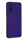 Mey İthalat®   Poco M4 Pro 4G Kılıf Nano içi Kadife Silikon - Mor