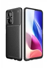Mey İthalat®  Xiaomi Poco M5 Kılıf Auto Focus Karbon Kapak - Siyah