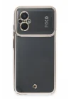Mey İthalat®  Xiaomi Poco M5 Kılıf Liva Lens Silikon - Beyaz