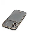 Mey İthalat®  Xiaomi Poco M5 Kılıf Liva Lens Silikon - Siyah