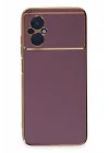 Mey İthalat®  Xiaomi Poco M5 Kılıf Volet Silikon - Mor