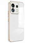 Mey İthalat®  Xiaomi Poco M6 Pro 4G Kılıf Volet Silikon - Beyaz