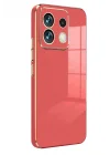 Mey İthalat®  Xiaomi Poco M6 Pro 4G Kılıf Volet Silikon - Kırmızı