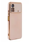 Mey İthalat®   Poco X4 Pro 5G Kılıf Volet Silikon - Pembe