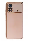 Mey İthalat®   Poco X4 Pro 5G Kılıf Volet Silikon - Pembe