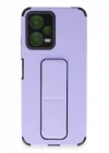 Mey İthalat®   Poco X5 5G Kılıf Mega Standlı Silikon - Lila
