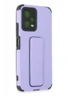 Mey İthalat®   Poco X5 5G Kılıf Mega Standlı Silikon - Lila