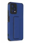 Mey İthalat®   Poco X5 5G Kılıf Mega Standlı Silikon - Mavi