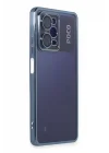 Mey İthalat®  Xiaomi Poco X5 Pro 5G Kılıf  Lensli Silikon - Açık Mavi