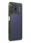 Mey İthalat®  Xiaomi Poco X5 Pro 5G Kılıf  Lensli Silikon - Yeşil