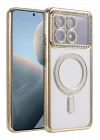 Mey İthalat®  Xiaomi Poco X6 Pro Joke Simli Magneticsafe Kılıf - Gold