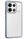 Mey İthalat®   Poco X6 Pro Kılıf  Lensli Silikon - Açık Mavi