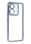 Mey İthalat®   Poco X6 Pro Kılıf  Lensli Silikon - Açık Mavi