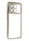 Mey İthalat®  Xiaomi Poco X6 Pro Kılıf  Lensli Silikon - Gold