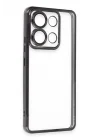 Mey İthalat®  Xiaomi Poco X6 Pro Kılıf  Lensli Silikon - Siyah