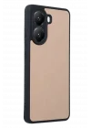 Mey İthalat®   Poco X7 Pro Kılıf Aras Deri Kapak - Pudra