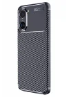 Mey İthalat®  Xiaomi Poco X7 Pro Kılıf Auto Focus Karbon Kapak - Lacivert