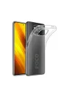 Mey İthalat®  Xiaomi Pocophone X3 Kılıf Lüx Şeffaf Silikon
