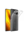 Mey İthalat®  Xiaomi Pocophone X3 Kılıf Lüx Şeffaf Silikon