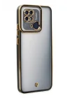 Mey İthalat®  Xiaomi Redmi 10C Kılıf Liva Lens Silikon - Siyah