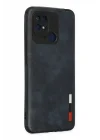Mey İthalat®  Xiaomi Redmi 10C Kılıf Loop Deri Silikon - Lacivert