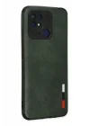 Mey İthalat®   Redmi 10C Kılıf Loop Deri Silikon - Yeşil
