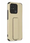 Mey İthalat®   Redmi 10C Kılıf Mega Standlı Silikon - Gold