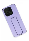 Mey İthalat®   Redmi 10C Kılıf Mega Standlı Silikon - Lila