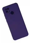 Mey İthalat®  Xiaomi Redmi 10C Kılıf Nano içi Kadife Silikon - Mor