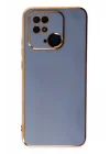 Mey İthalat®   Redmi 10C Kılıf Volet Silikon - Mavi