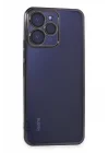 Mey İthalat®   Redmi 12 Kılıf  Lensli Silikon - Mor