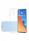 Mey İthalat®  Xiaomi Redmi 12 Kılıf Lüx Şeffaf Silikon