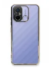 Mey İthalat®  Xiaomi Redmi 12C Kılıf  Lensli Silikon - Gold