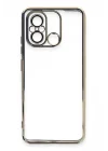 Mey İthalat®  Xiaomi Redmi 12C Kılıf  Lensli Silikon - Gold