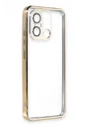 Mey İthalat®  Xiaomi Redmi 12C Kılıf  Lensli Silikon - Gold