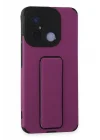 Mey İthalat®   Redmi 12C Kılıf Mega Standlı Silikon - Mor