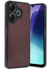 Mey İthalat®   Redmi 13 4G Kılıf Aras Deri Kapak - Bordo