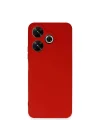 Mey İthalat®   Redmi 13 4G Kılıf First Silikon - Kırmızı
