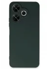 Mey İthalat®   Redmi 13 4G Kılıf First Silikon - Koyu Yeşil