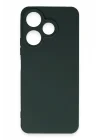 Mey İthalat®   Redmi 13 4G Kılıf First Silikon - Koyu Yeşil