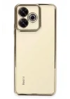 Mey İthalat®  Xiaomi Redmi 13 4G Kılıf  Lensli Silikon - Gold