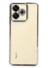 Mey İthalat®   Redmi 13 4G Kılıf  Lensli Silikon - Gümüş
