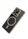 Mey İthalat®  Xiaomi Redmi 13C Joke Simli Magneticsafe Kılıf - Gold