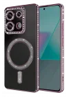 Mey İthalat®  Xiaomi Redmi 13C Joke Simli Magneticsafe Kılıf - Pembe