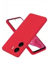 Mey İthalat®  Xiaomi Redmi 13C Kılıf First Silikon - Kırmızı