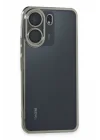 Mey İthalat®   Redmi 13C Kılıf  Lensli Silikon - Gümüş